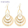 Hollow Fashion Dangle Long Earrings For Women