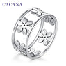 Fashion Five Petals Titanium Rings For Women