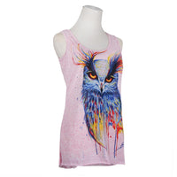 New Fashion Women Summer Owl Printed top - sparklingselections