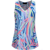 New Colorful V Neck Sleeveless summer Top - sparklingselections