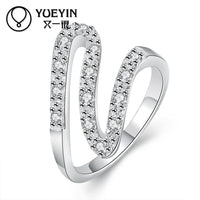 Trendy Round Style Silver Rings - sparklingselections