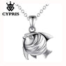Fish Rolo Chain Pendant Necklace For Women