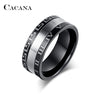 Roman Numerals Titanium Rings For Women