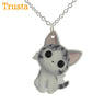 New Fashion Cute Cat Short Chain Pendant Necklace