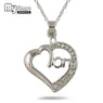 New stylish Silver Plated Mom Heart Crystal Pendant Necklace