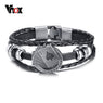 New Lucky Vintage Playing Cards Leather Bracelet