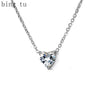 New Tu Short Tiny Heart Cubic Zircon Chokers Necklaces
