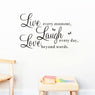 Live Laugh Love Quotes Wall Vinyl Wall Decals