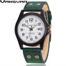 Casual Leather Analog Quartz Watch for Men