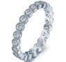 Cubic Zircon Setting Fashion Round CZ Crystal Ring for women