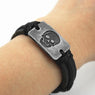Punk Skull Pattern Handmade Woven Faux Leather Bracelet