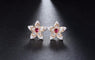 Flower Crystal Stud Earring