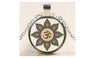 Art Glass Dome Kaleidoscope Buddhism Mandala Om Pendant Necklace