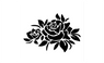 Delicate Carved Flower Pattern Reflective Waterproof Car Sticker