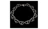Stainless Steel Double Heart Link Chain Bracelets (Friendship Wristbands Jewelry)