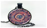Splendour of Color Kaleidoscope Glass Cabochon Mandala Necklace