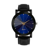 Military Sport PU Leather Analog Quartz Bracelet Watch