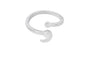 Stylish Heart Comma Symbol Ring My Story Isn't Over Yet Anti Depression Awareness Semicolon Silver Opening Ring Pause Gift Best Jewelry