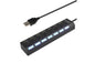 Hub On/Off Switch Portable USB Splitter For Computer
