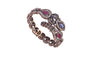 Gold Handmade Carved Flowers Bangles