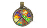 Women Sign Peace Solar Totem Hippie pendant Necklace