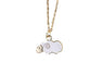 Lovely Drops Of Oil Small Sheep Pendant Necklace