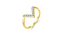 Rose Gold Color Arrows Lovers Promise Ring