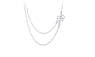 Double Leaf Pendant Necklace For Women