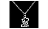Valentine's Day I Love My Wife Words Heart Charm Pendant Necklace