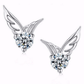 High Quality New Silver Plated Stud Earrings and Beautiful Flower Beautiful Earrings Gifts Accessory