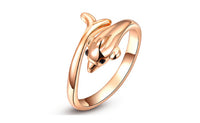 Fashion Trendy Austrian crystal Gold Plated Wedding Ring(7) - sparklingselections