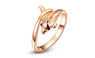 Fashion Trendy Austrian crystal Gold Plated Wedding Ring(7)