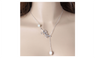 High Quality Hollow Leaves Shaped Simulated Pearl Woman Necklace