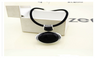 Vintage Pendant Necklace Big Black Stone Pendant with Leather