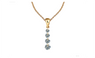 Charming Gold Plated Chain With Crystal Beads Pendant Necklace