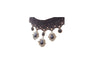 Women's Black Lace Choker Tassel Pendant Necklace