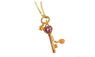 Heart Key Pendant Charm Necklace For Women