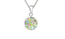 Micro Pave Disco Ball Beads Pendant Necklaces