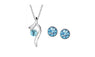 Crystal Imitation Diamond Earing Pendant Necklace Jewelry Sets