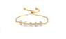 Cubic Zirconia Crystal Four Leaf Bracelets for Women