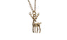 Gold Deer Pendant Necklace