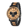 New Men's Bamboo Wooden Luxury Wrist Watch With Date