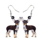 Ne Stylish Dog Shape Big Dangle Drop Long Earring