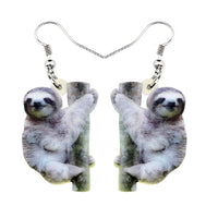 New Cartoon South American Sloth Dangle Drop Earrings - sparklingselections