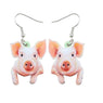 New Stylish Cartoon Funny Pig Piggy Drop Earrings