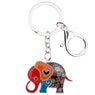 Fashion Jungle Cartoon Elephant Key Chain Gift Ladies Bag Cart Keyrings