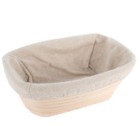 Home Dough Food Storage Bread Lining Oval Fruit Tray Basket - sparklingselections