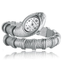 Diamond Ornaments Snake Unique Fashion Quartz Watch Women's Casual Luxury High Quality Bracelet Watch - sparklingselections