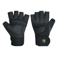 New Stylish Half-Finger Shockproof Breathable Black Gloves - sparklingselections