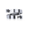 New Keep Going Ring Stainless Steel Engraved Ring Women Men Jewelry